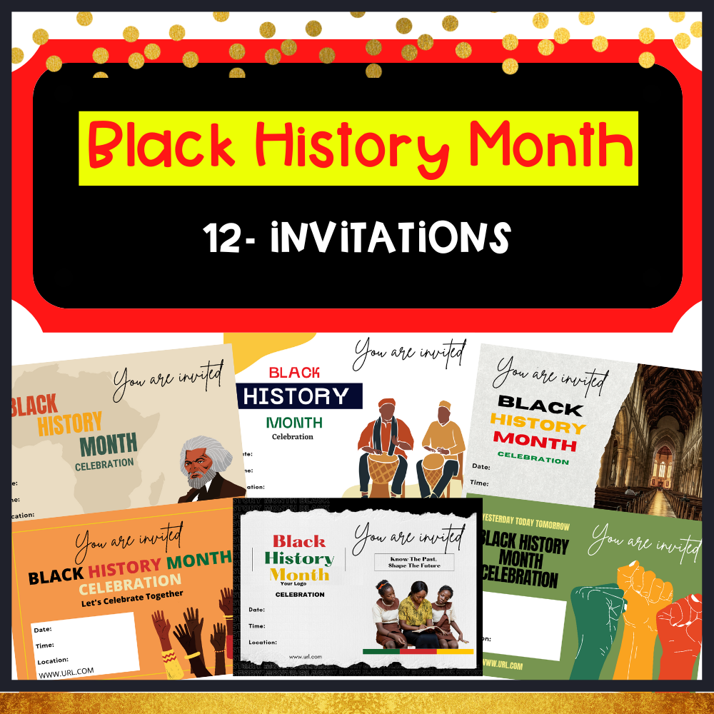 Black History Celebration Invitations - desireemcgeegreene.com