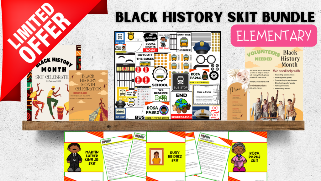 Black History Skit Elementary Bundle - desireemcgeegreene.com